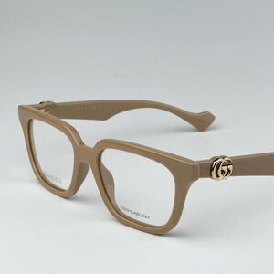 NEW Gucci GG1536O 007 Nude Women Square Eyeglasses GG 1536O
